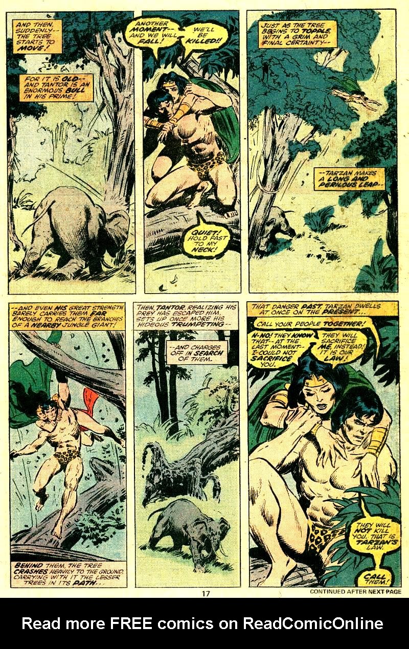 Read online Tarzan (1977) comic -  Issue #6 - 12