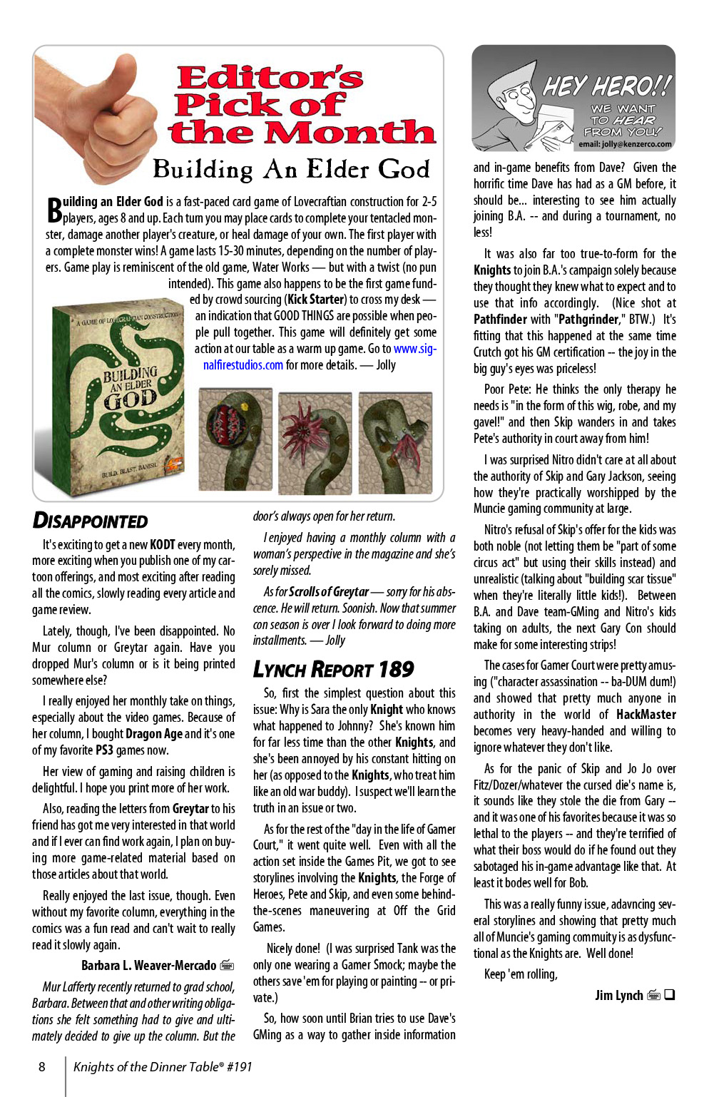 Read online Knights of the Dinner Table comic -  Issue #191 - 10