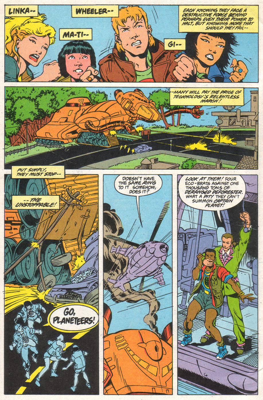 Read online Captain Planet and the Planeteers comic -  Issue #12 - 4