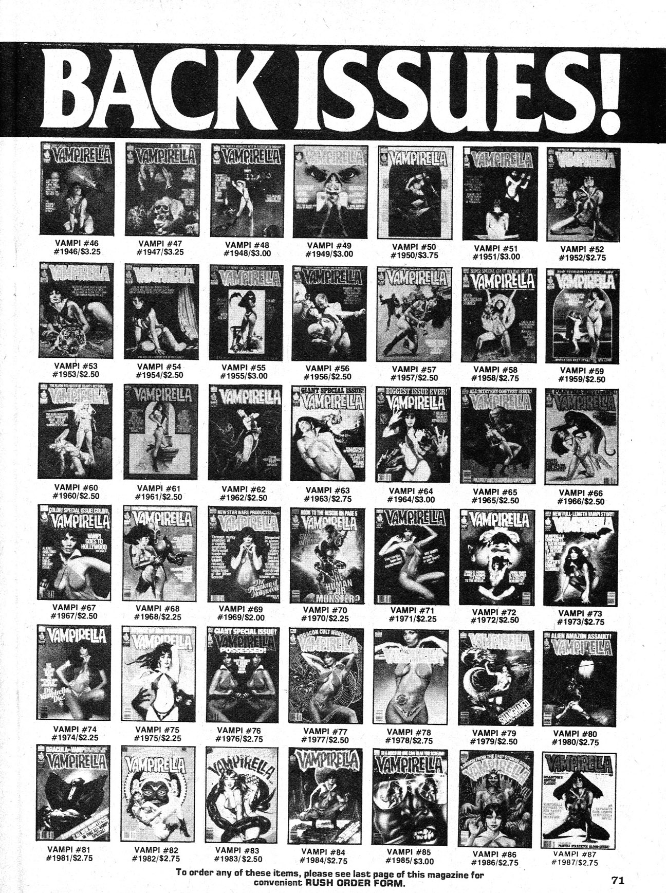 Read online Vampirella (1969) comic -  Issue #89 - 71