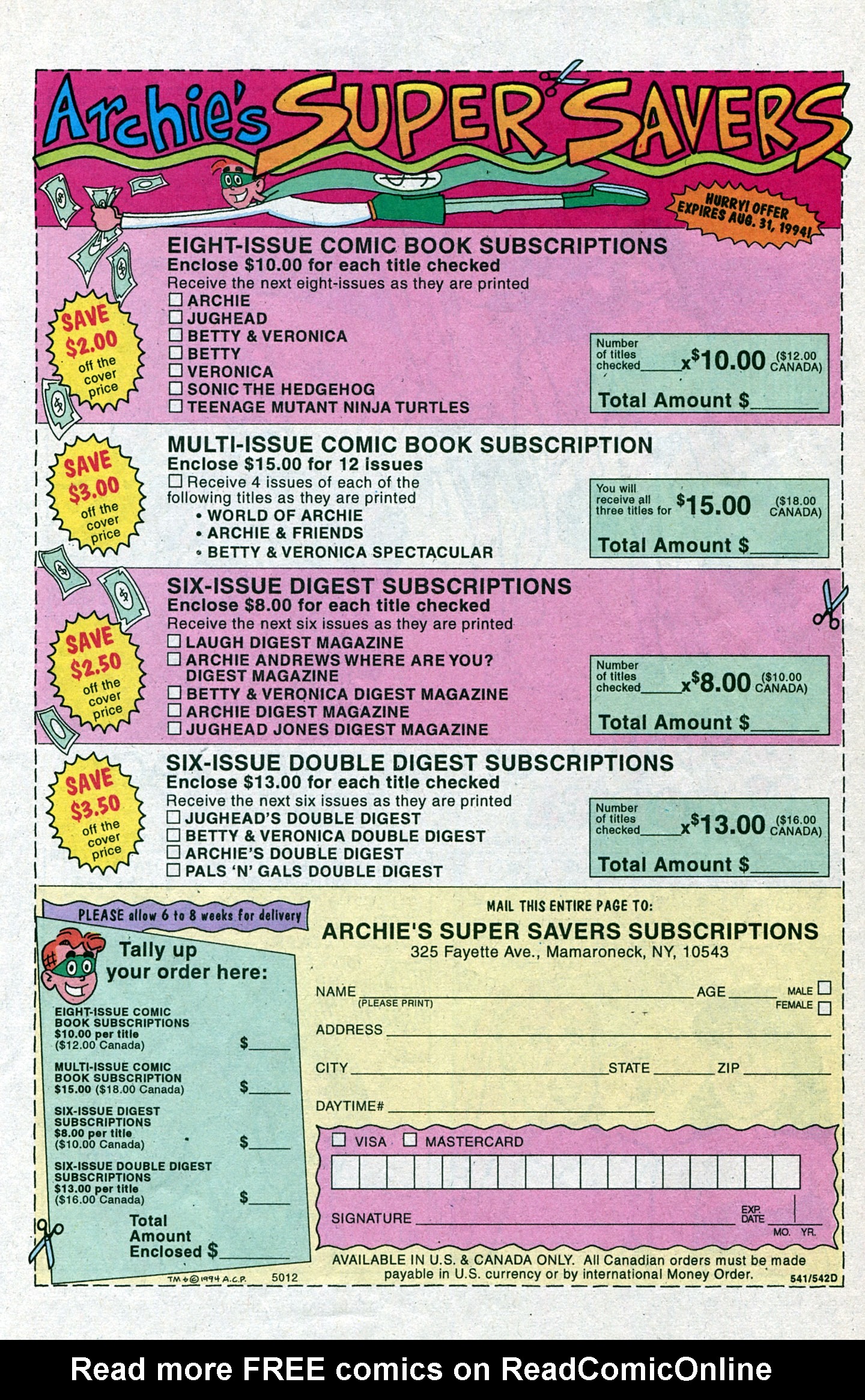 Read online Betty And Veronica: Summer Fun (1994) comic -  Issue #1 - 22