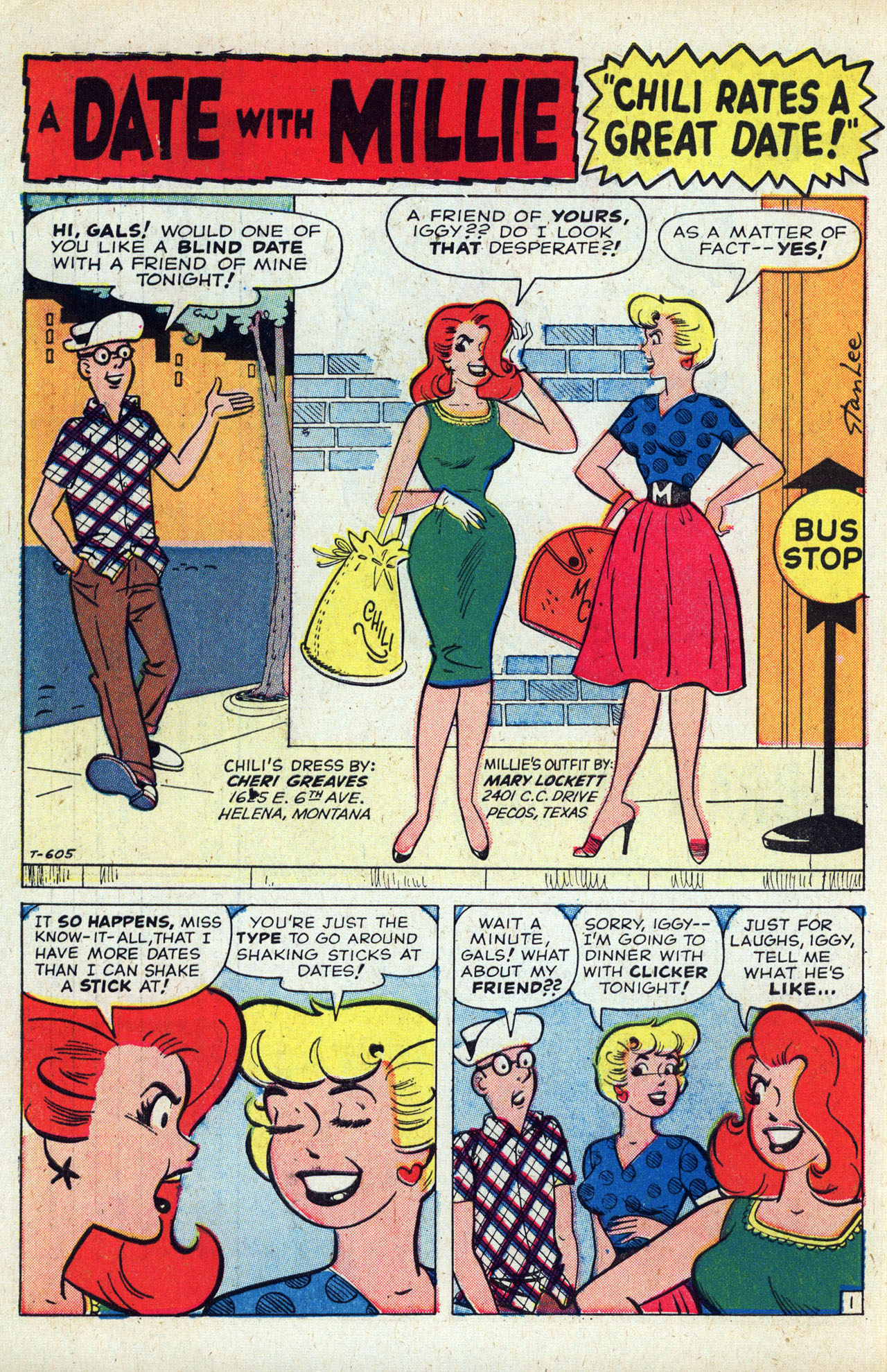 Read online A Date with Millie (1959) comic -  Issue #3 - 10