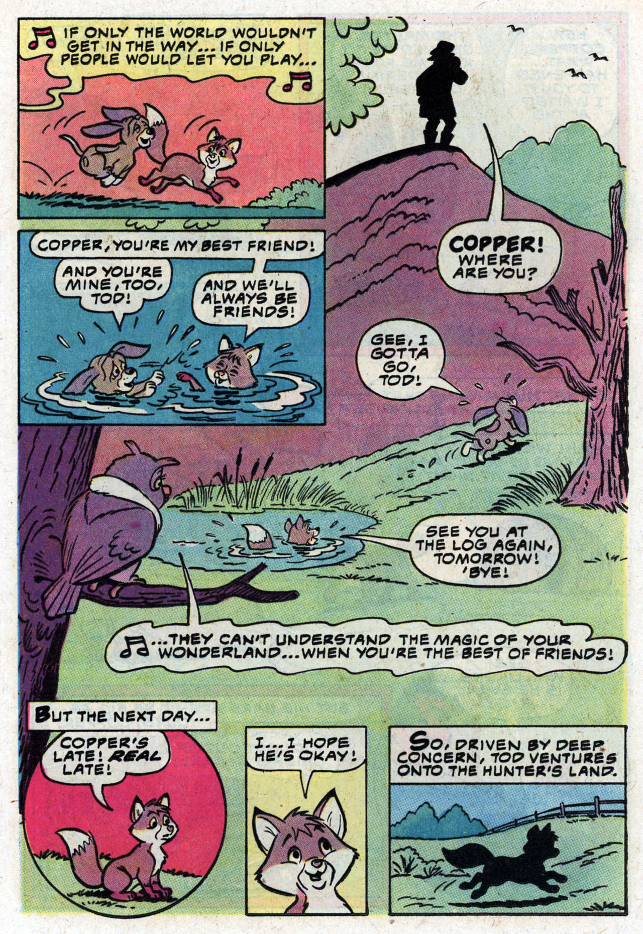 Read online Walt Disney Productions' The Fox and the Hound comic -  Issue #1 - 17