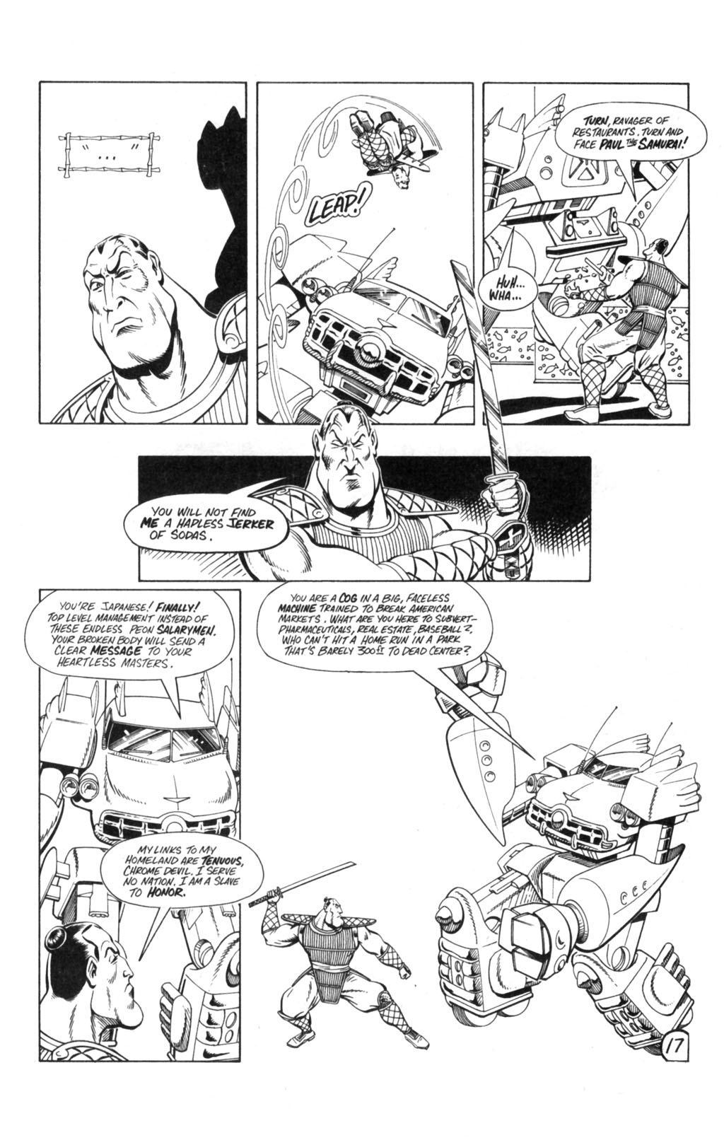 Read online Paul the Samurai (1992) comic -  Issue #1 - 19