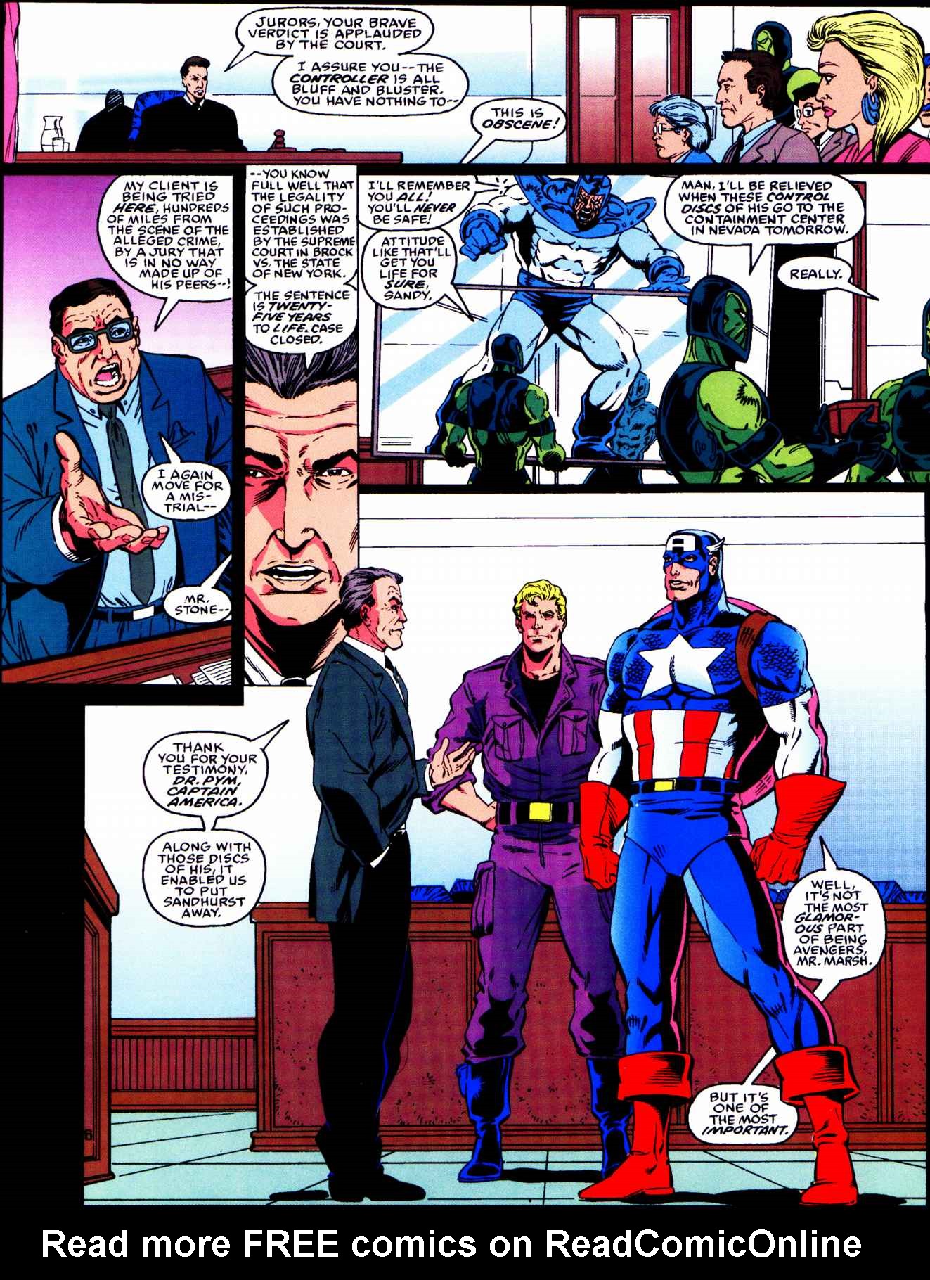 Read online Marvel Graphic Novel comic -  Issue #68 - Avengers - Death Trap - The Vault - 7