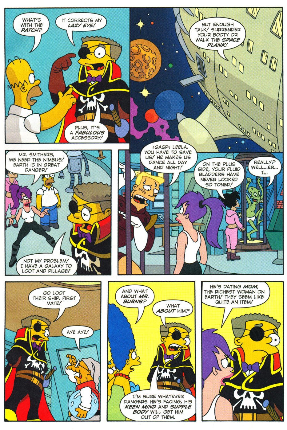 Read online The Simpsons/Futurama Crossover Crisis II comic -  Issue #2 - 8