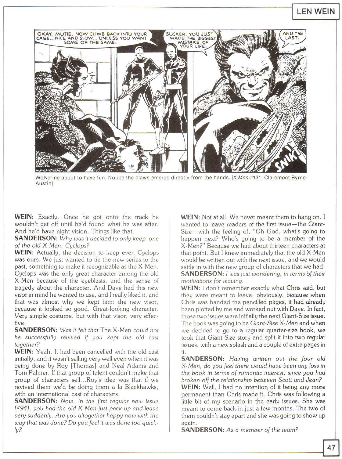 Read online The X-Men Companion comic -  Issue #1 - 47