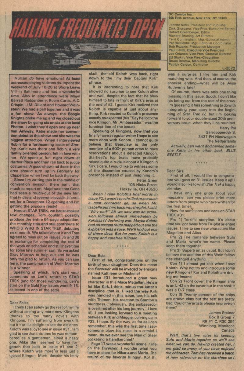 Read online Star Trek (1984) comic -  Issue #35 - 24