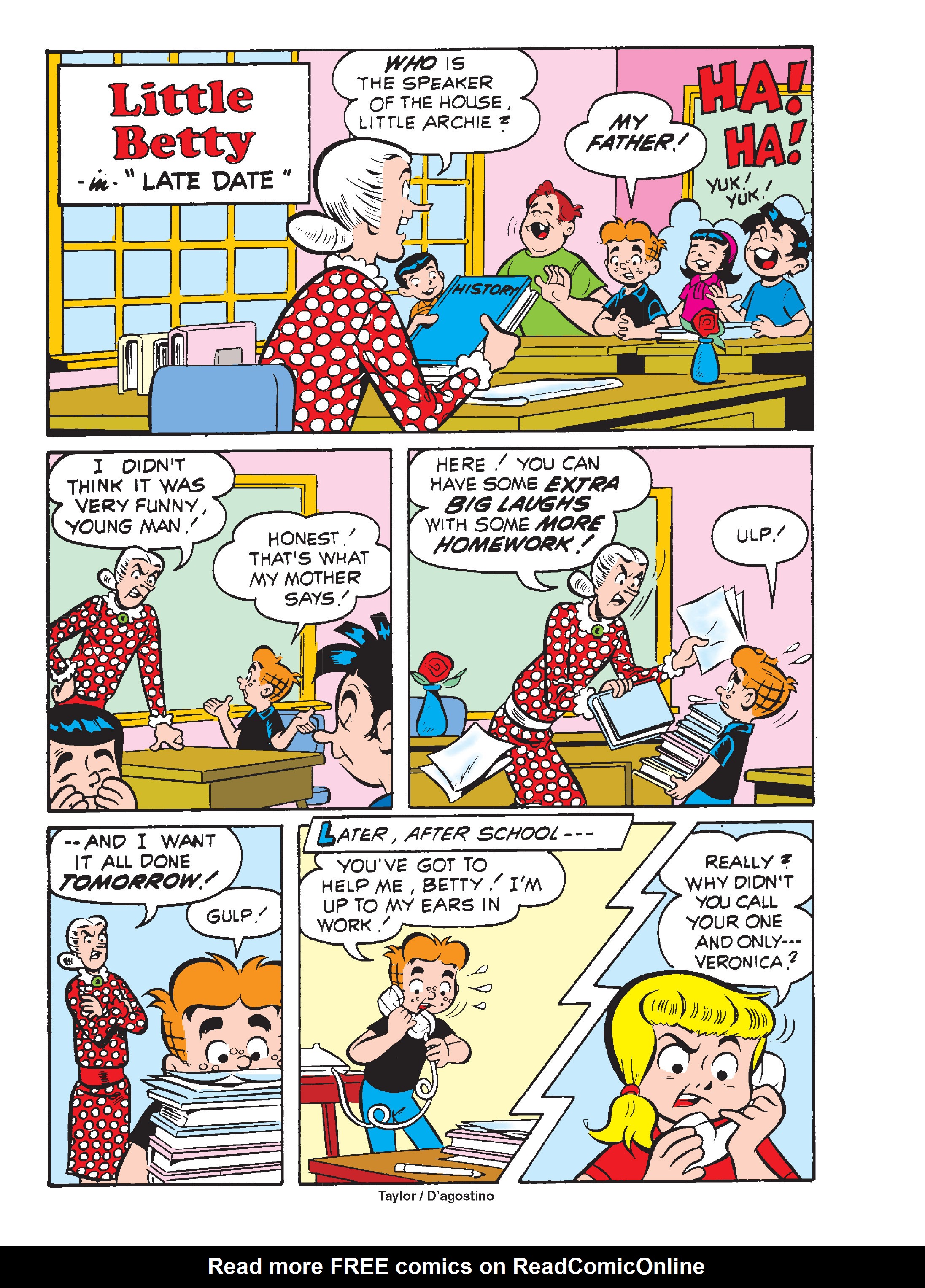 Read online Betty and Veronica Double Digest comic -  Issue #232 - 137