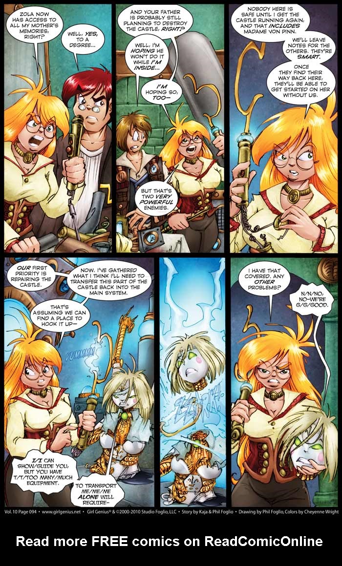 Read online Girl Genius (2002) comic -  Issue #10 - 95