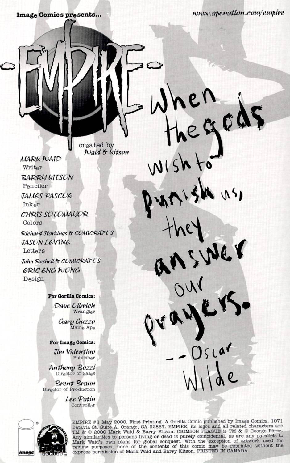 Read online Empire (2000) comic -  Issue #1 - 2