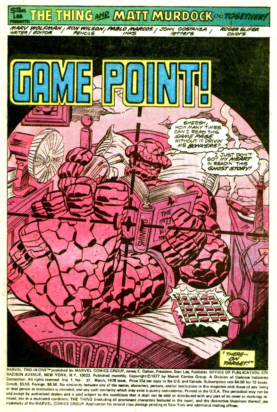 Marvel Two-In-One (1974) issue 37 - Page 2