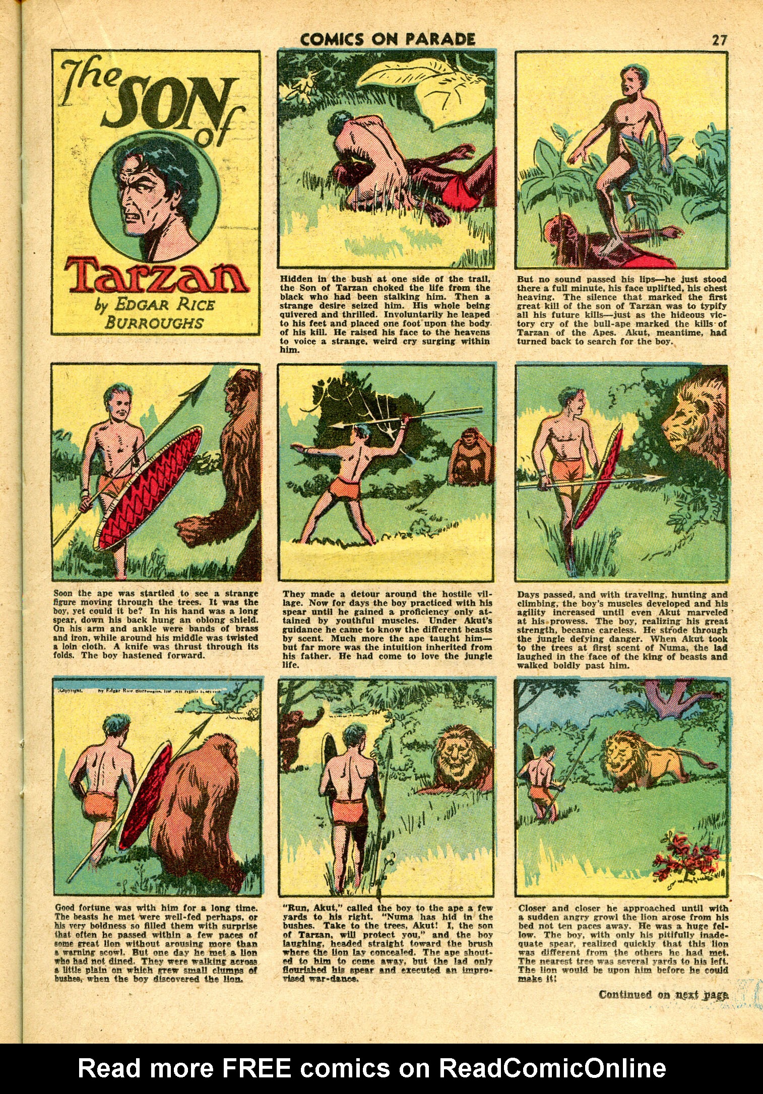 Read online Comics on Parade comic -  Issue #25 - 29