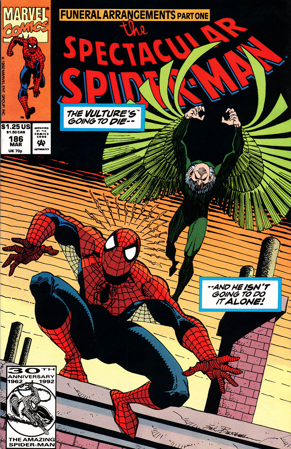 Read online The Spectacular Spider-Man (1976) comic -  Issue #186 - 1