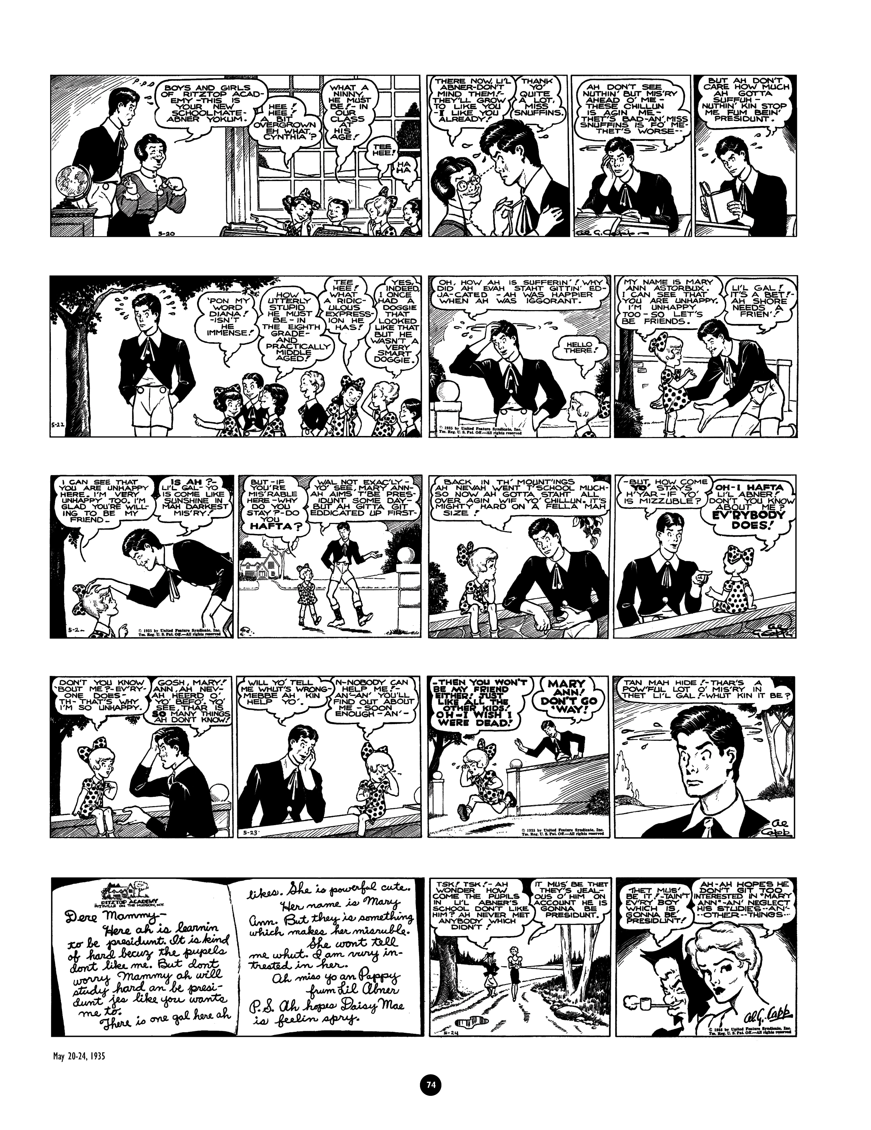 Read online Al Capp's Li'l Abner Complete Daily & Color Sunday Comics comic -  Issue # TPB 1 (Part 1) - 75