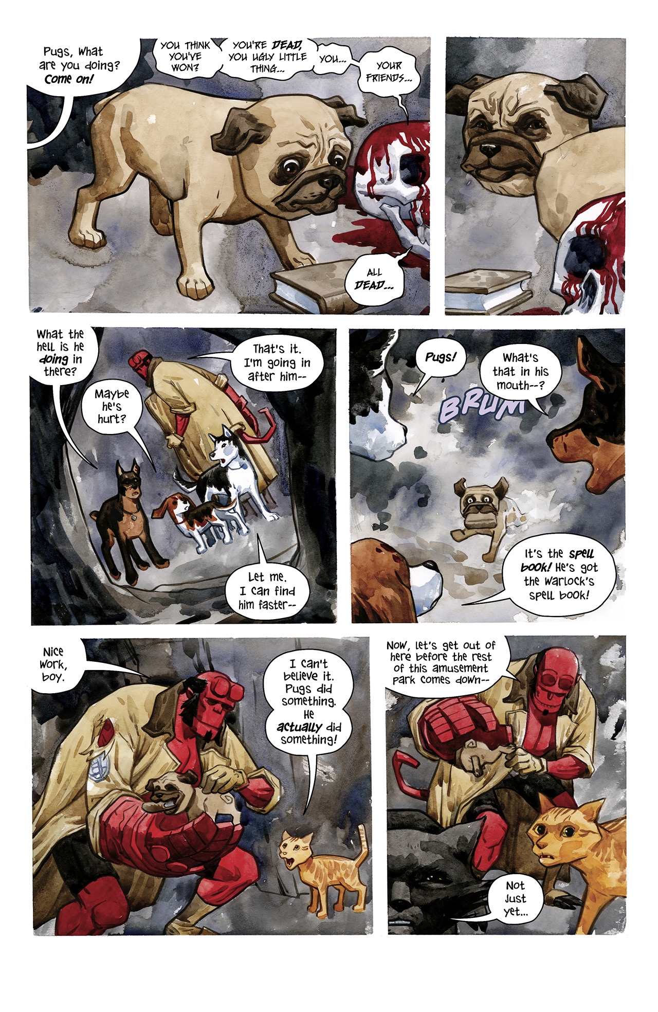 Read online Hellboy/Beasts of Burden: Sacrifice comic -  Issue # Full - 20