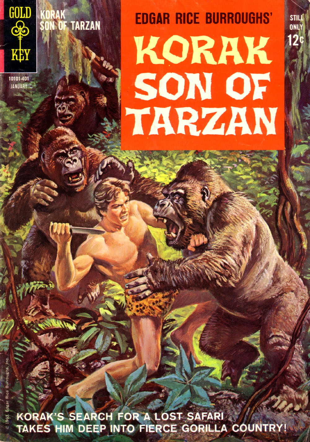 Read online Korak, Son of Tarzan (1964) comic -  Issue #1 - 1