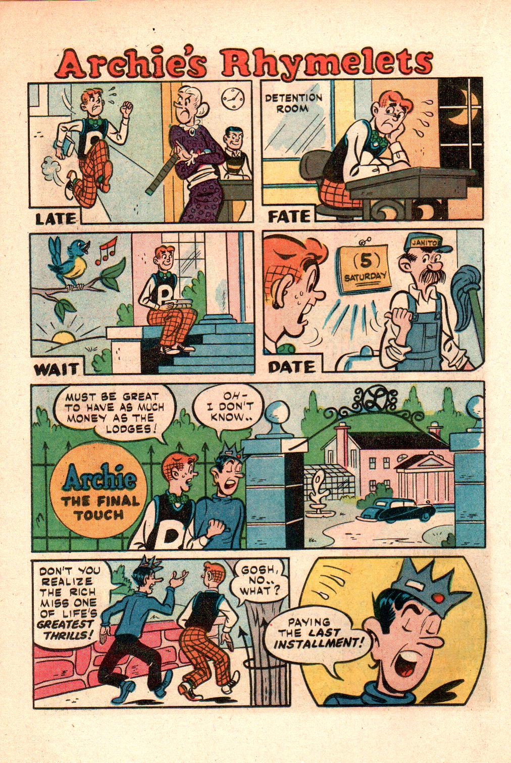 Read online Archie's Joke Book Magazine comic -  Issue #46 - 21