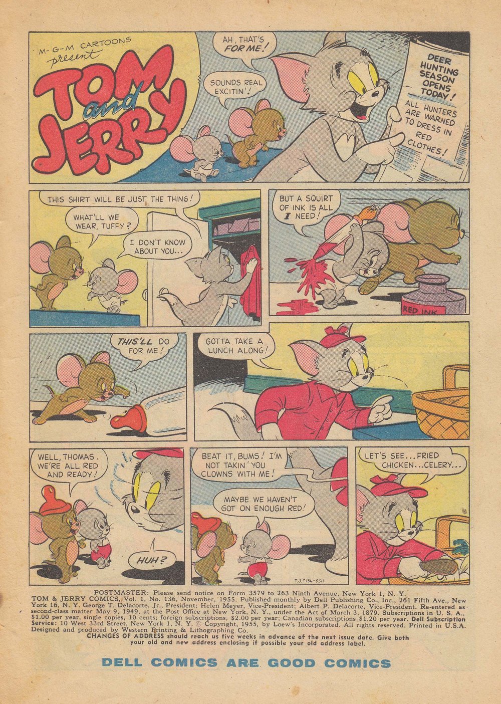 Read online Tom & Jerry Comics comic -  Issue #136 - 3