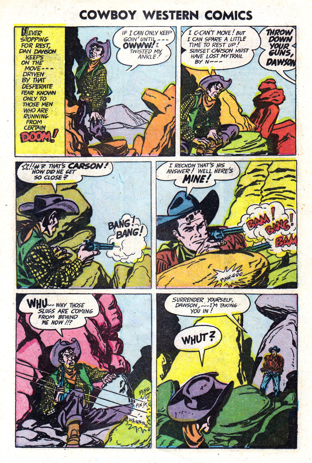 Read online Cowboy Western Comics (1948) comic -  Issue #37 - 16