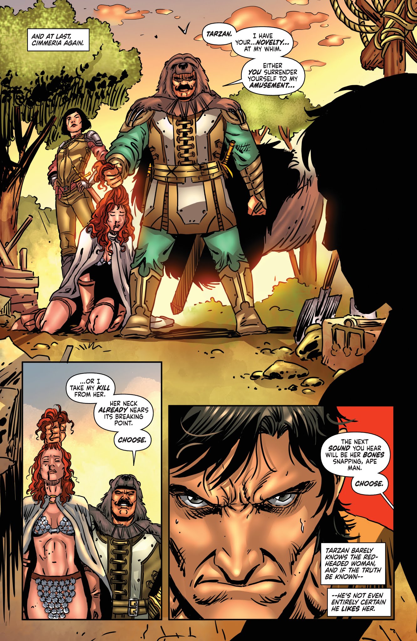 Read online Red Sonja/Tarzan comic -  Issue #5 - 12