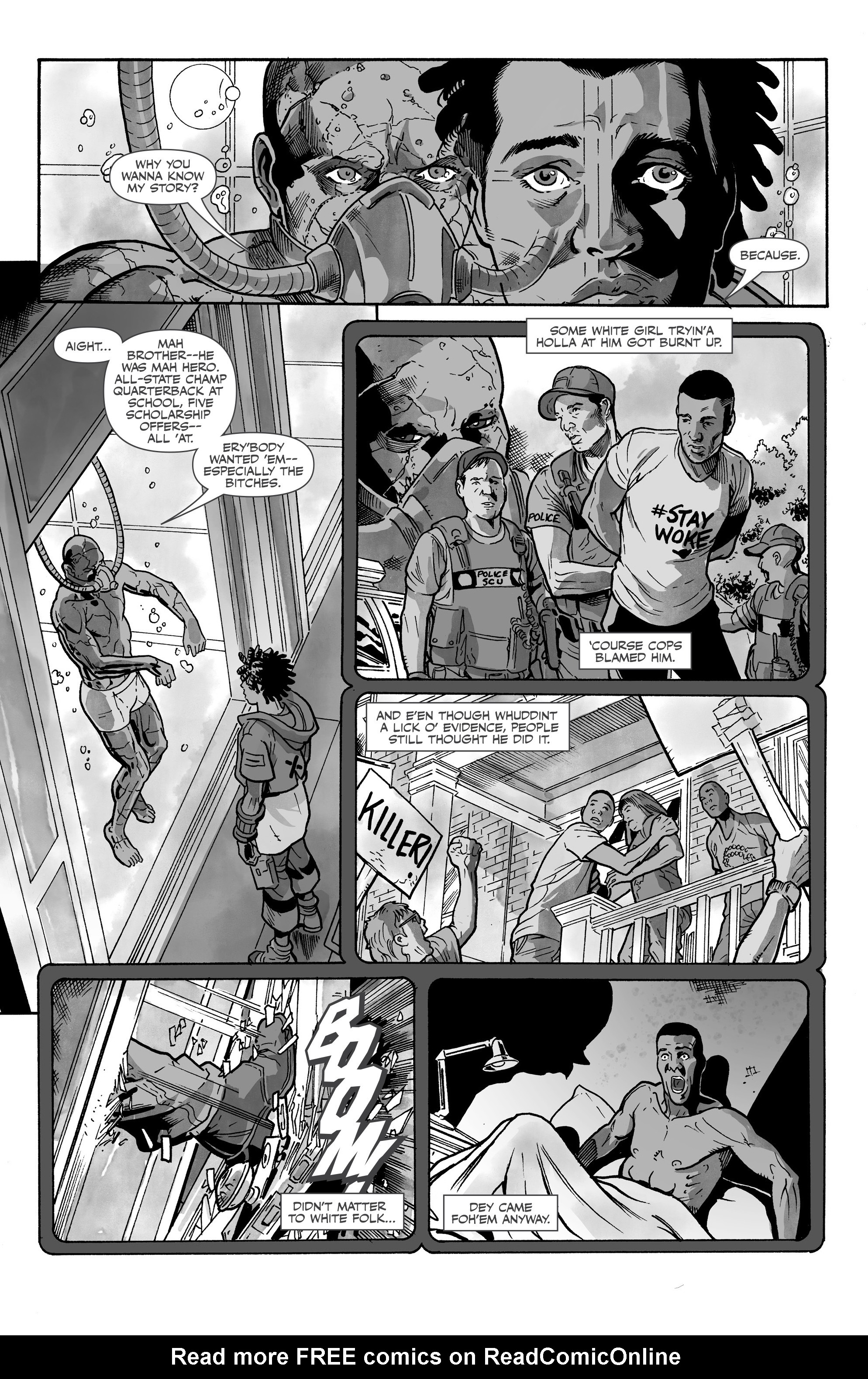 Read online Black comic -  Issue #3 - 4