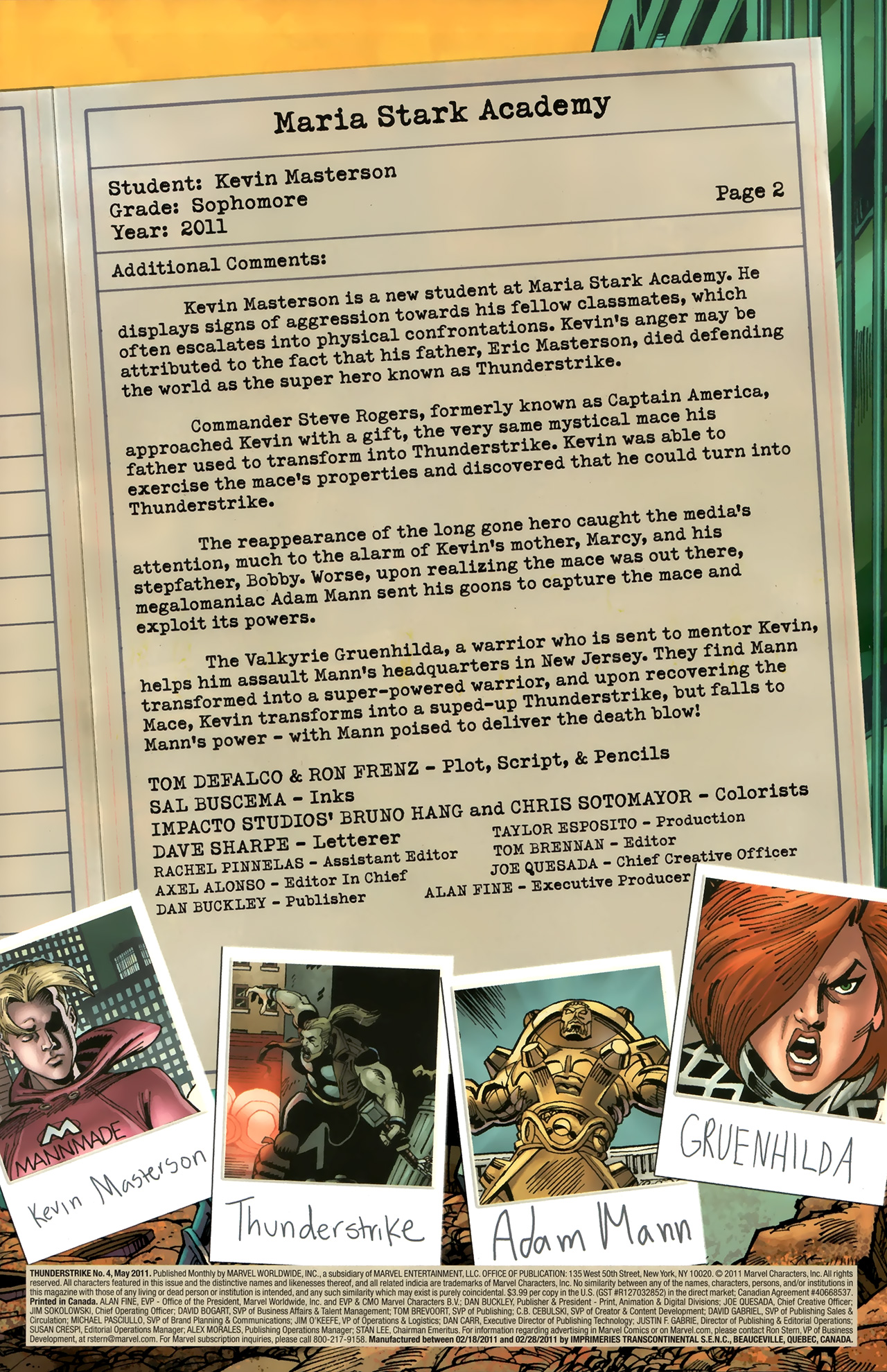 Read online Thunderstrike (2011) comic -  Issue #4 - 2