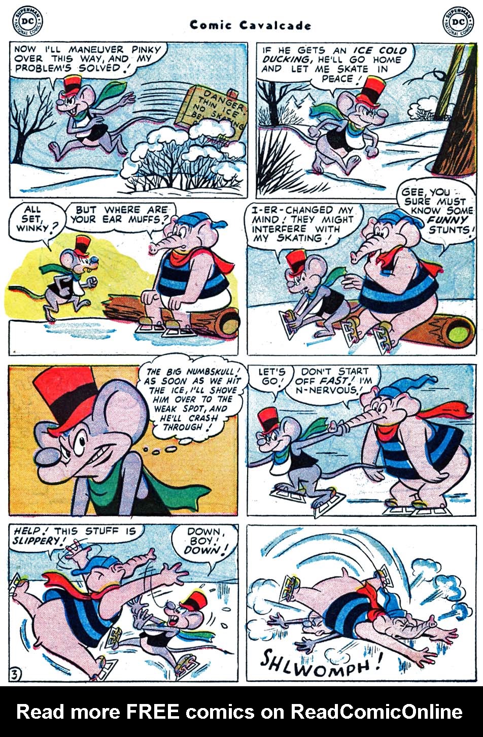 Read online Comic Cavalcade comic -  Issue #60 - 59