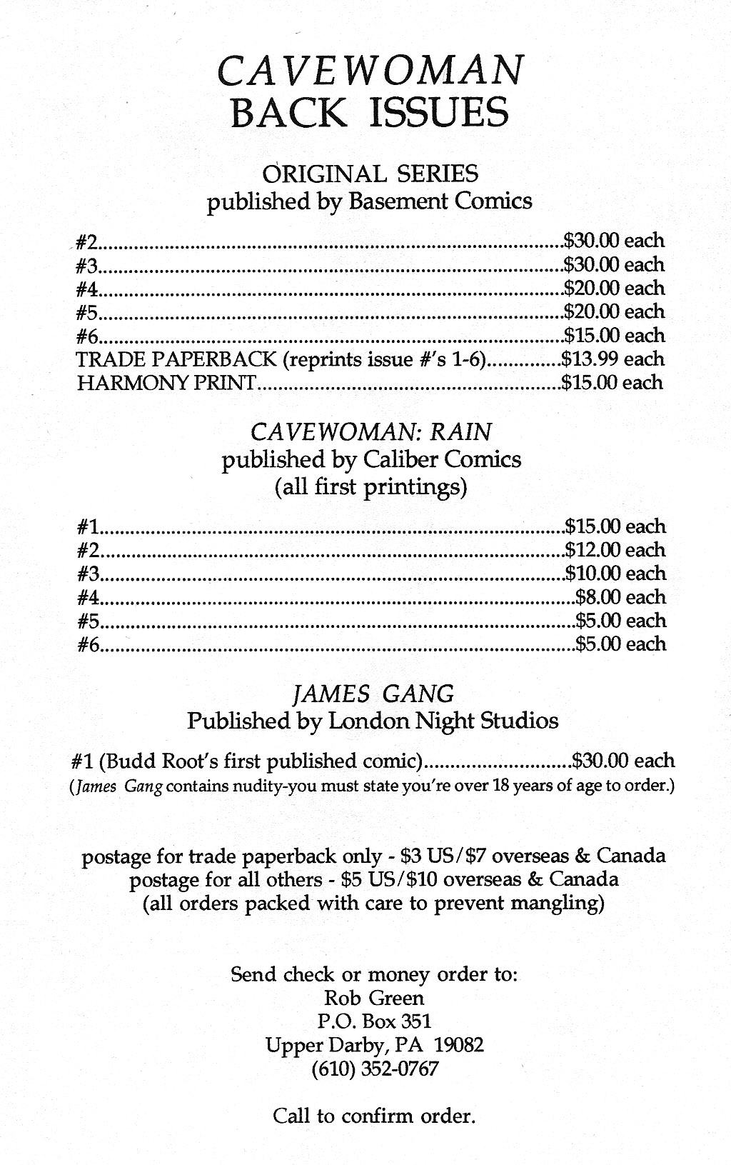 Read online Cavewoman: Missing Link comic -  Issue #1 - 29