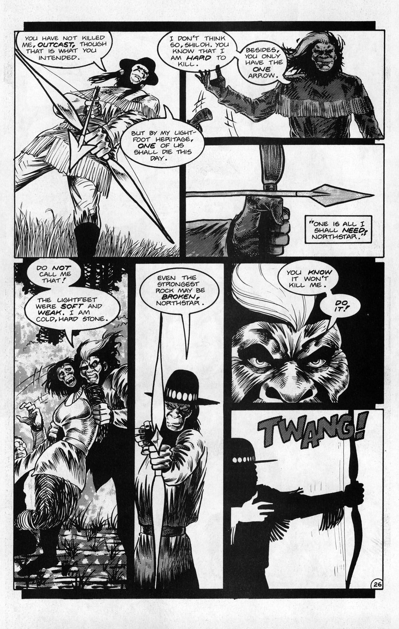 Read online Planet of the Apes (1990) comic -  Issue #20 - 28