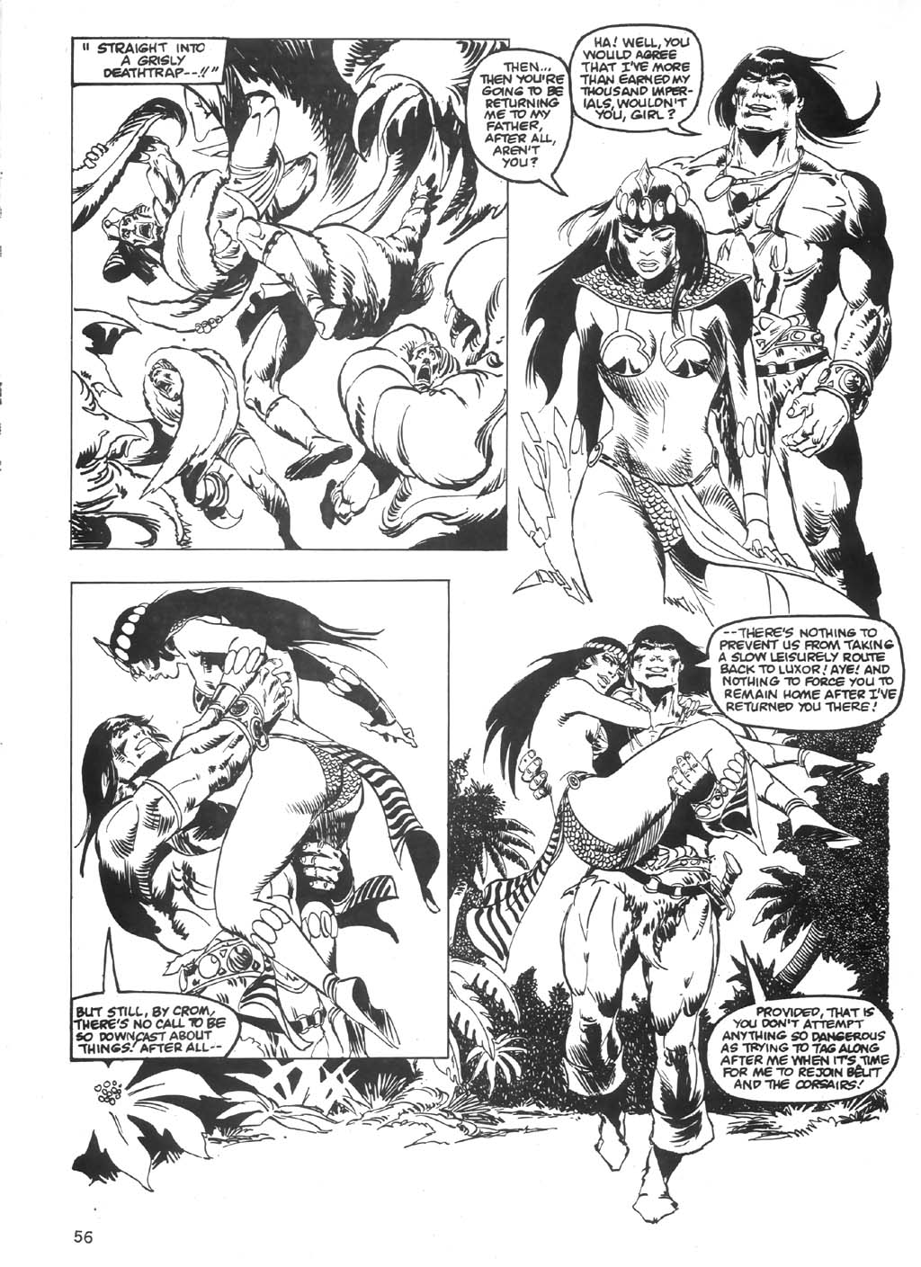 Read online The Savage Sword Of Conan comic -  Issue #97 - 56