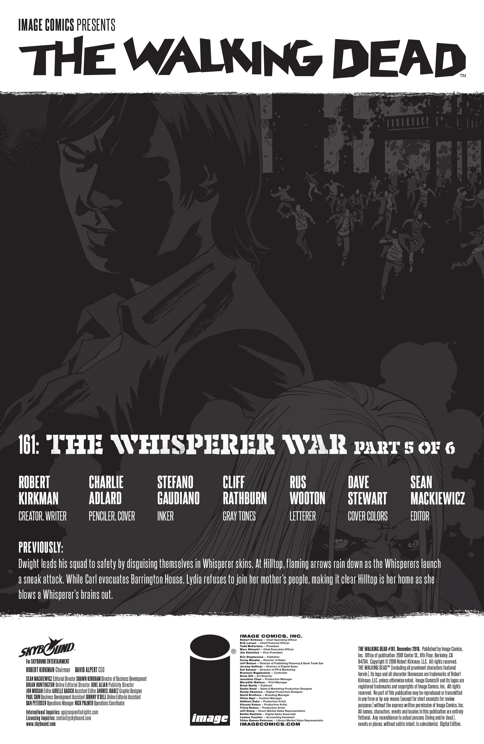 Read online The Walking Dead comic -  Issue #161 - 2