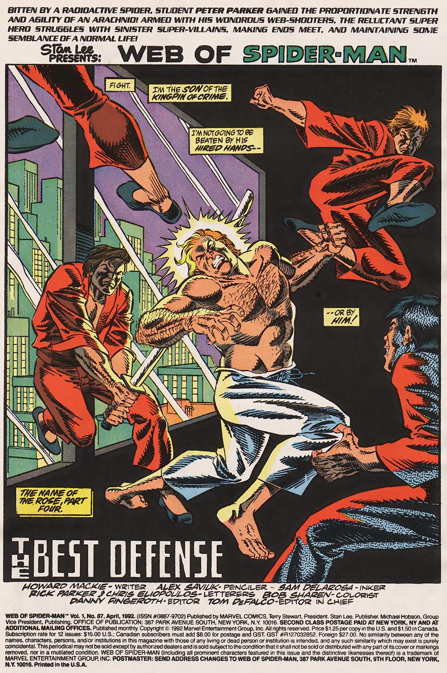 Read online Web of Spider-Man (1985) comic -  Issue #87 - 2