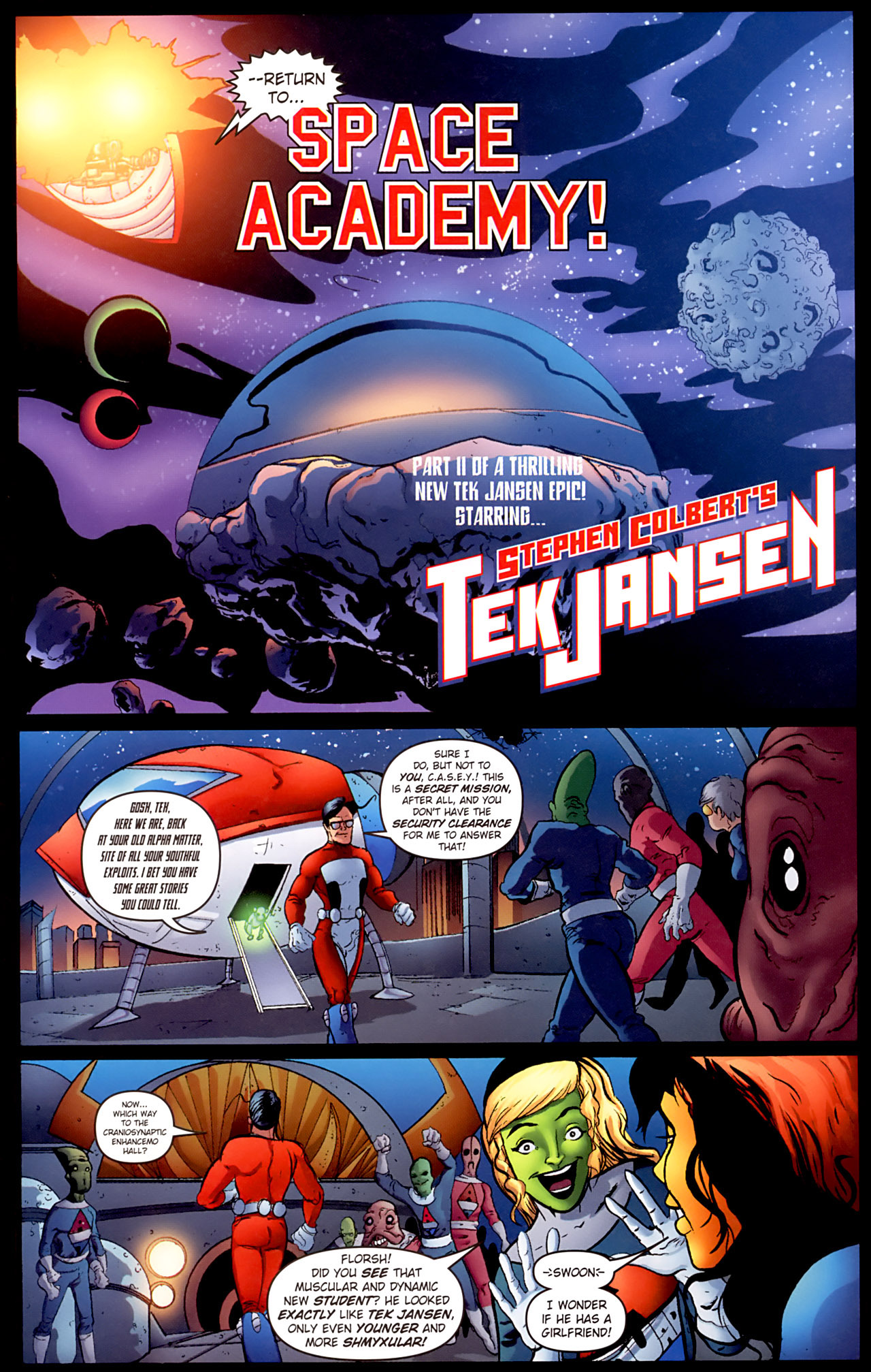 Read online Stephen Colbert's Tek Jansen comic -  Issue #2 - 7