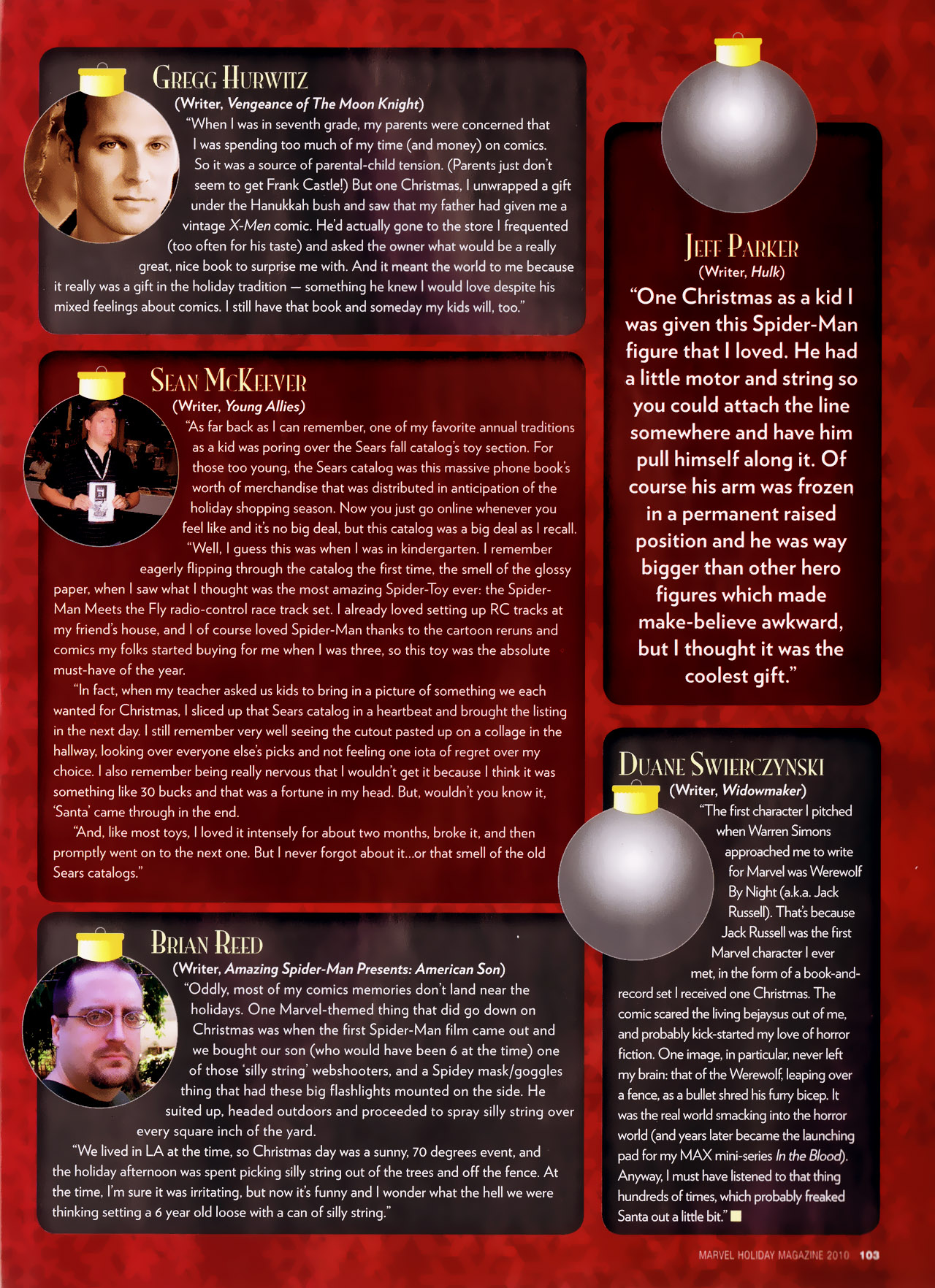 Read online Marvel Holiday Magazine 2010 comic -  Issue #1 - 107