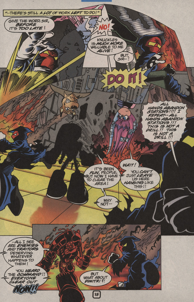 Read online Knuckles the Echidna comic -  Issue #24 - 24