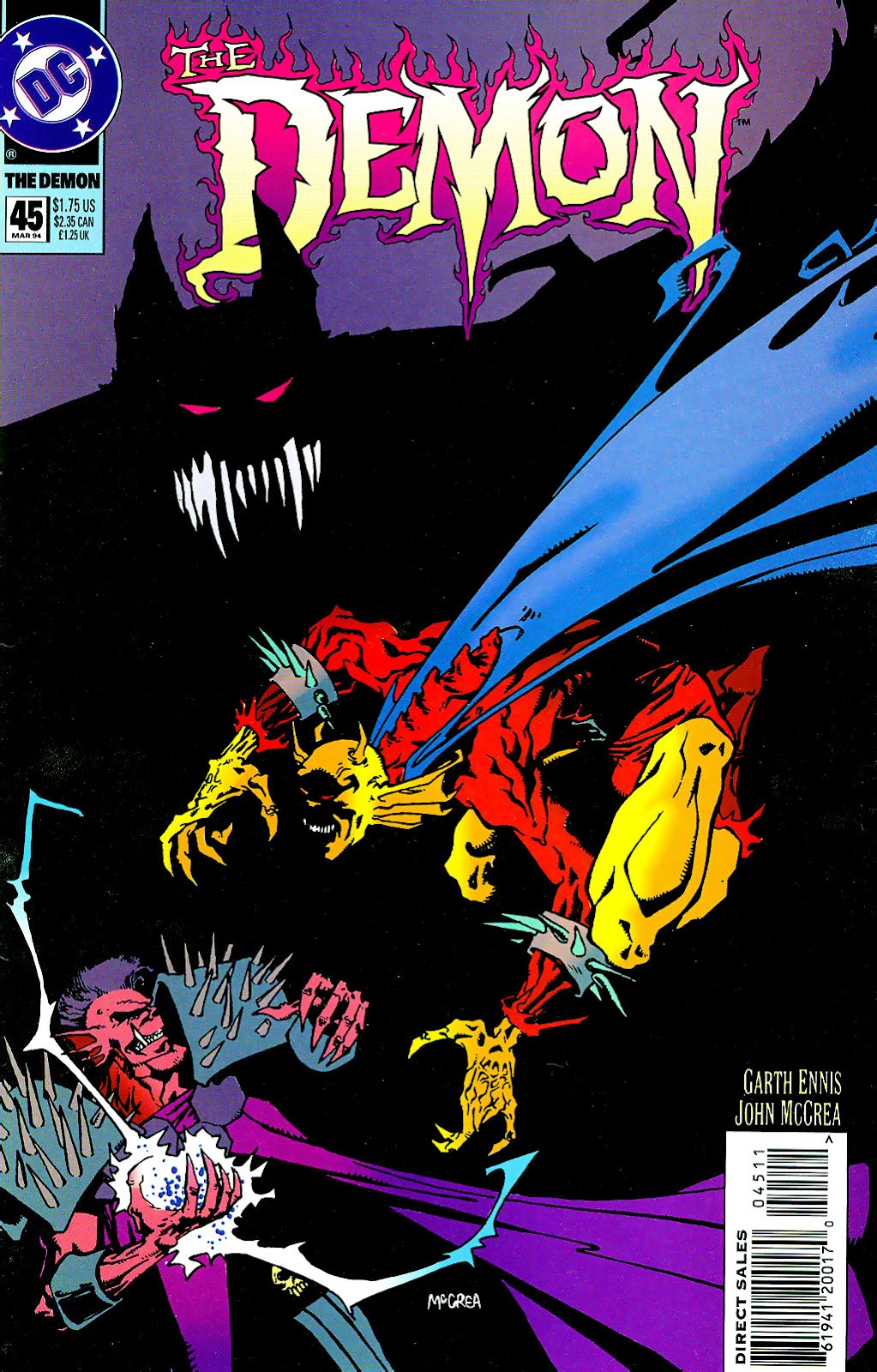 Демон 1990. The Demon. Тысячелетний демон (1990). "The Demon laughs" (2001) читать комикс DC.