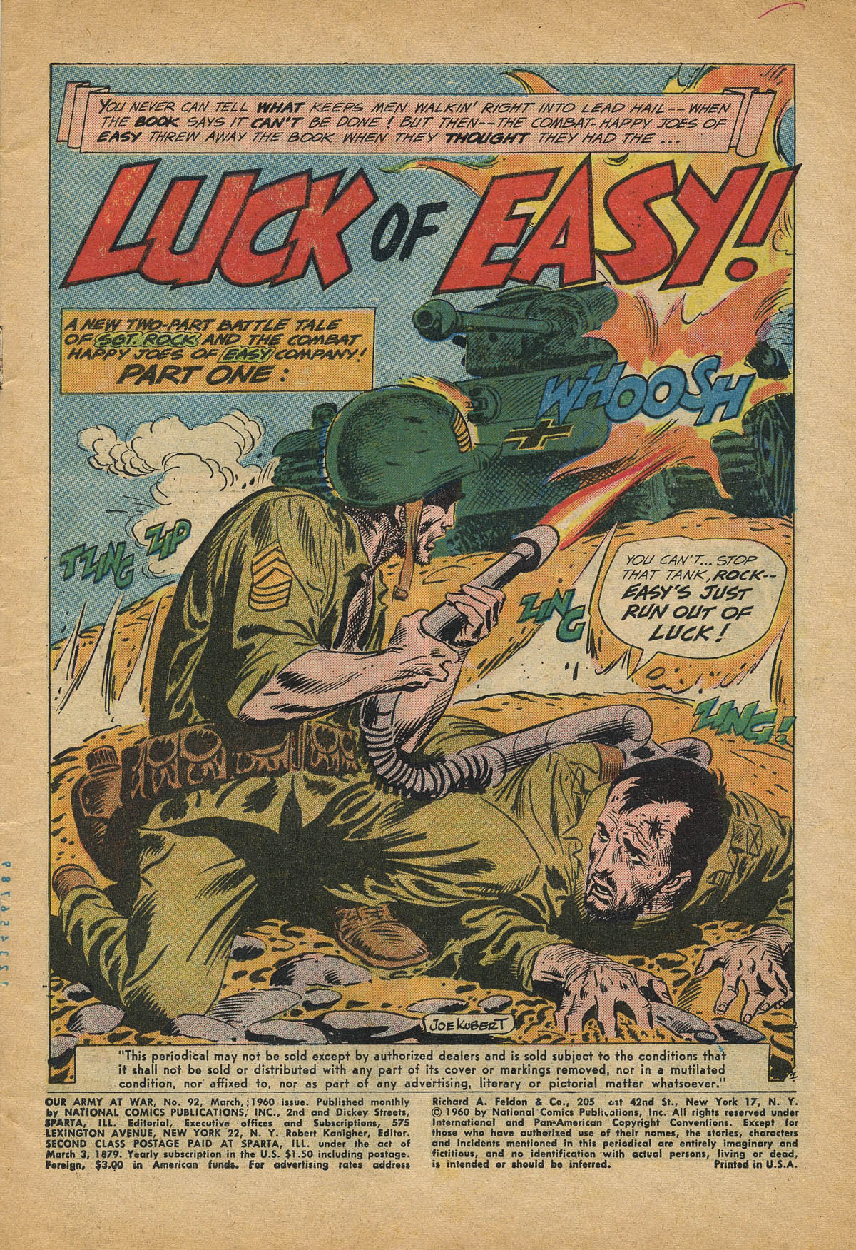 Read online Our Army at War (1952) comic -  Issue #92 - 3