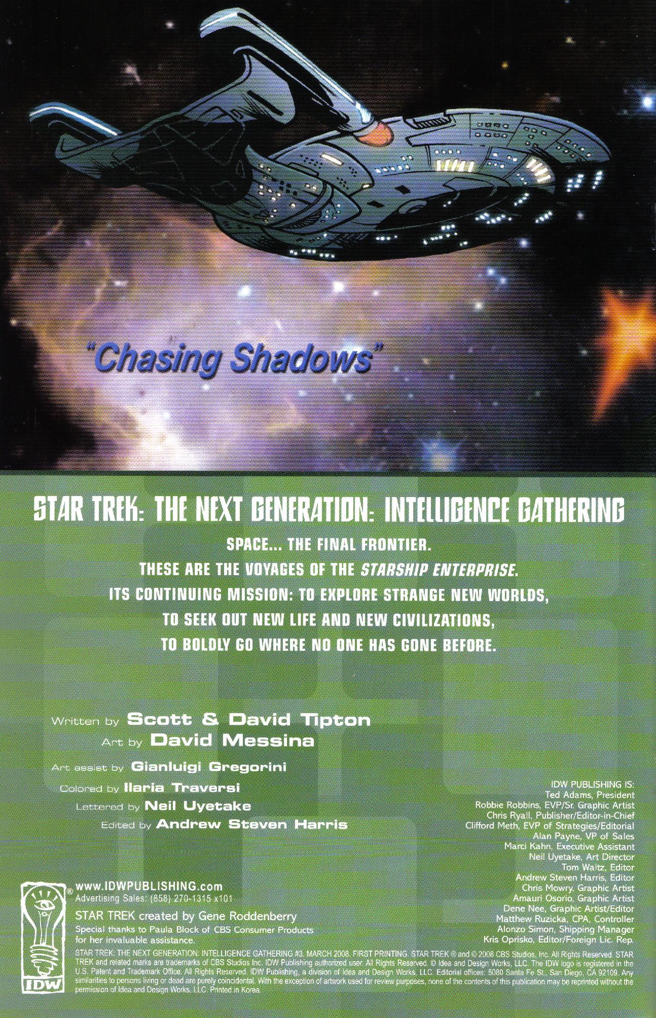 Star Trek: The Next Generation: Intelligence Gathering Issue #3 #3 - English 2