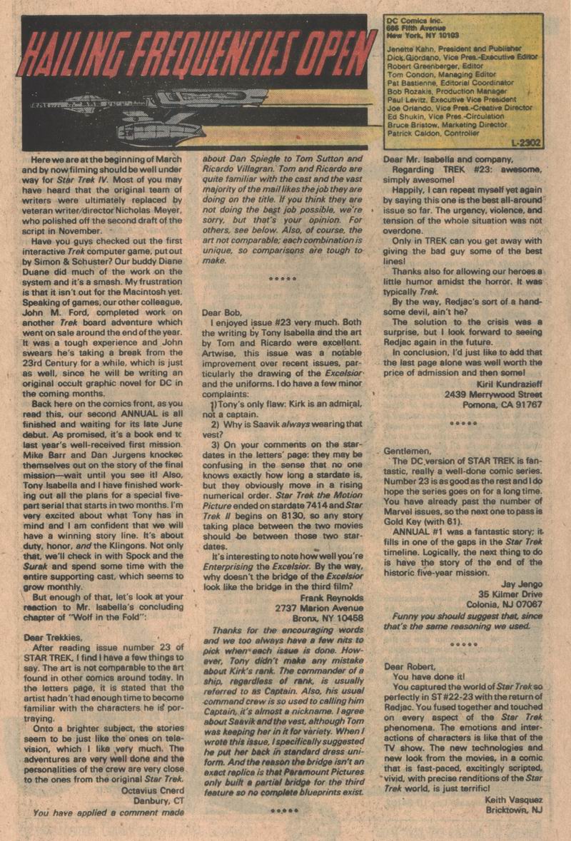 Read online Star Trek (1984) comic -  Issue #27 - 24