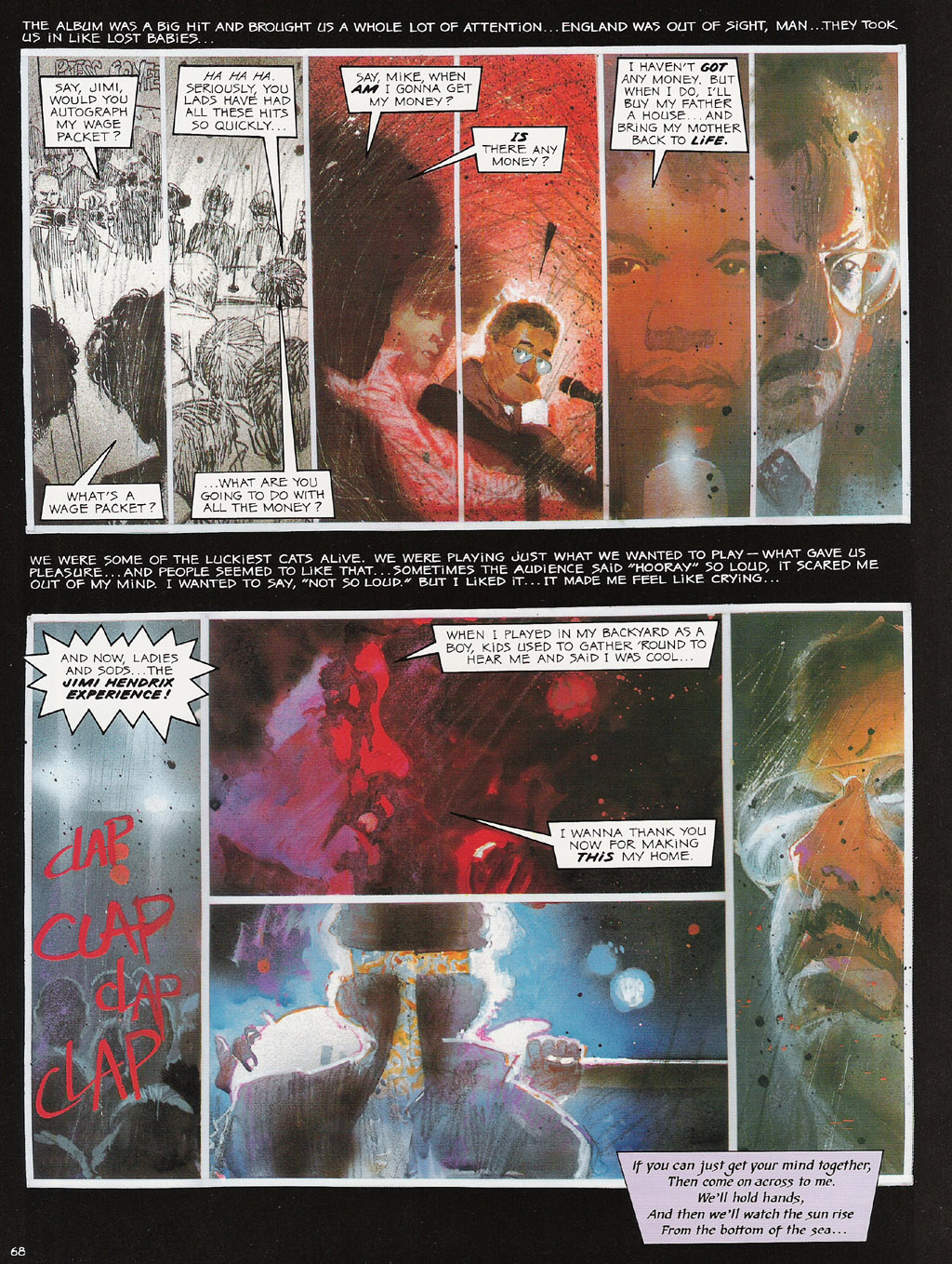 Read online Voodoo Child - The Illustrated Legend of Jimi Hendrix comic -  Issue # TPB - 71