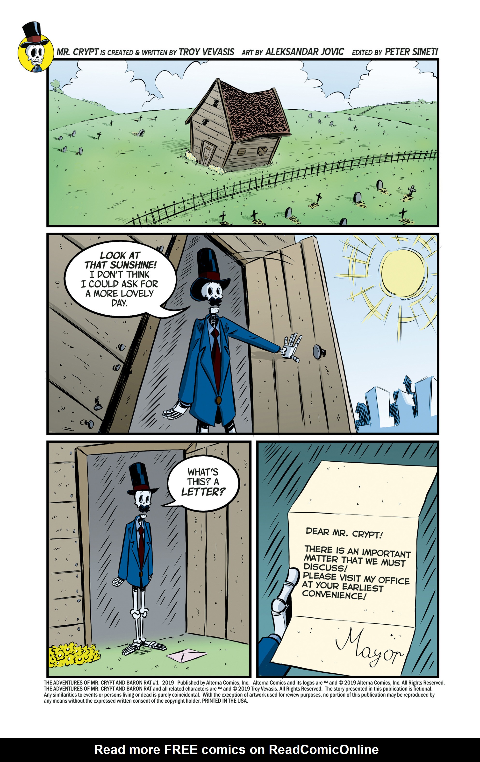 Read online The Adventures of Mr. Crypt and Baron Rat comic -  Issue #1 - 2