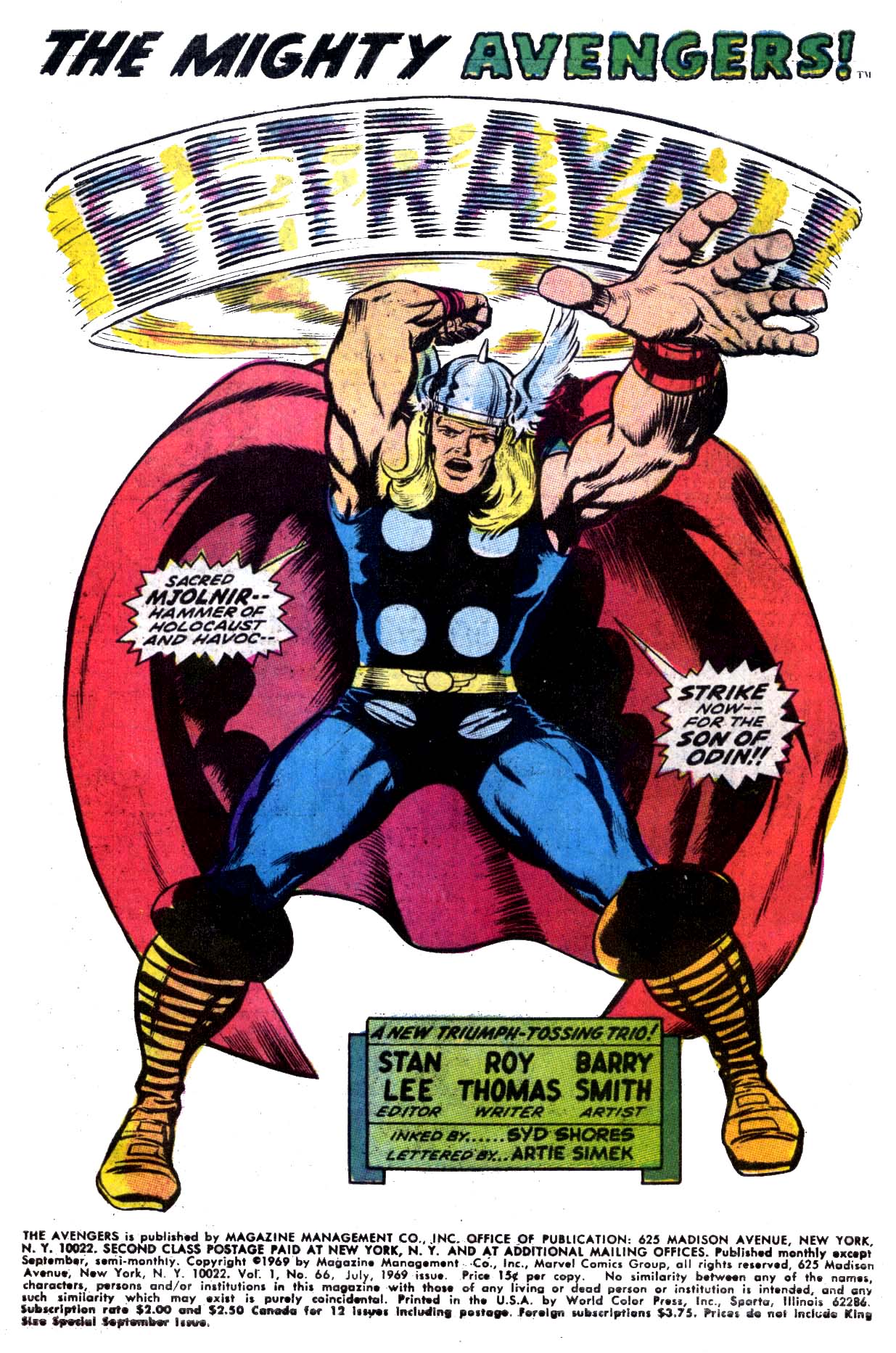 Read online The Avengers (1963) comic -  Issue #66 - 2