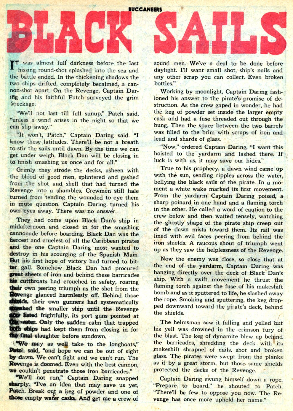 Read online Buccaneers comic -  Issue #19 - 26