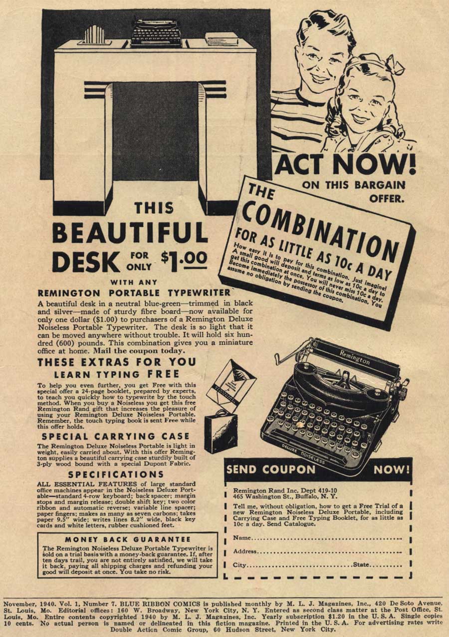 Read online Blue Ribbon Comics (1939) comic -  Issue #7 - 2