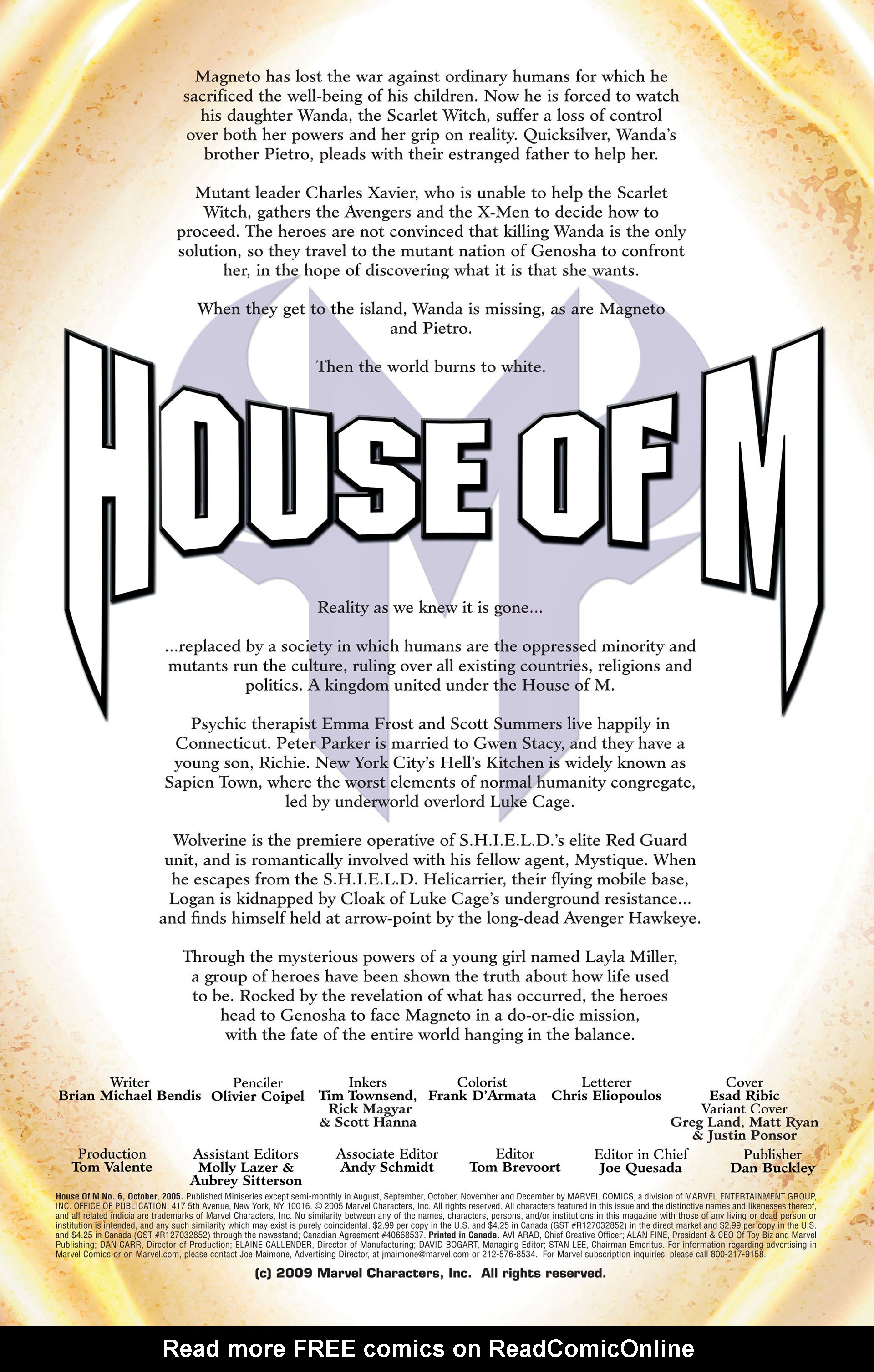 Read online House of M (2005) comic -  Issue #6 - 2