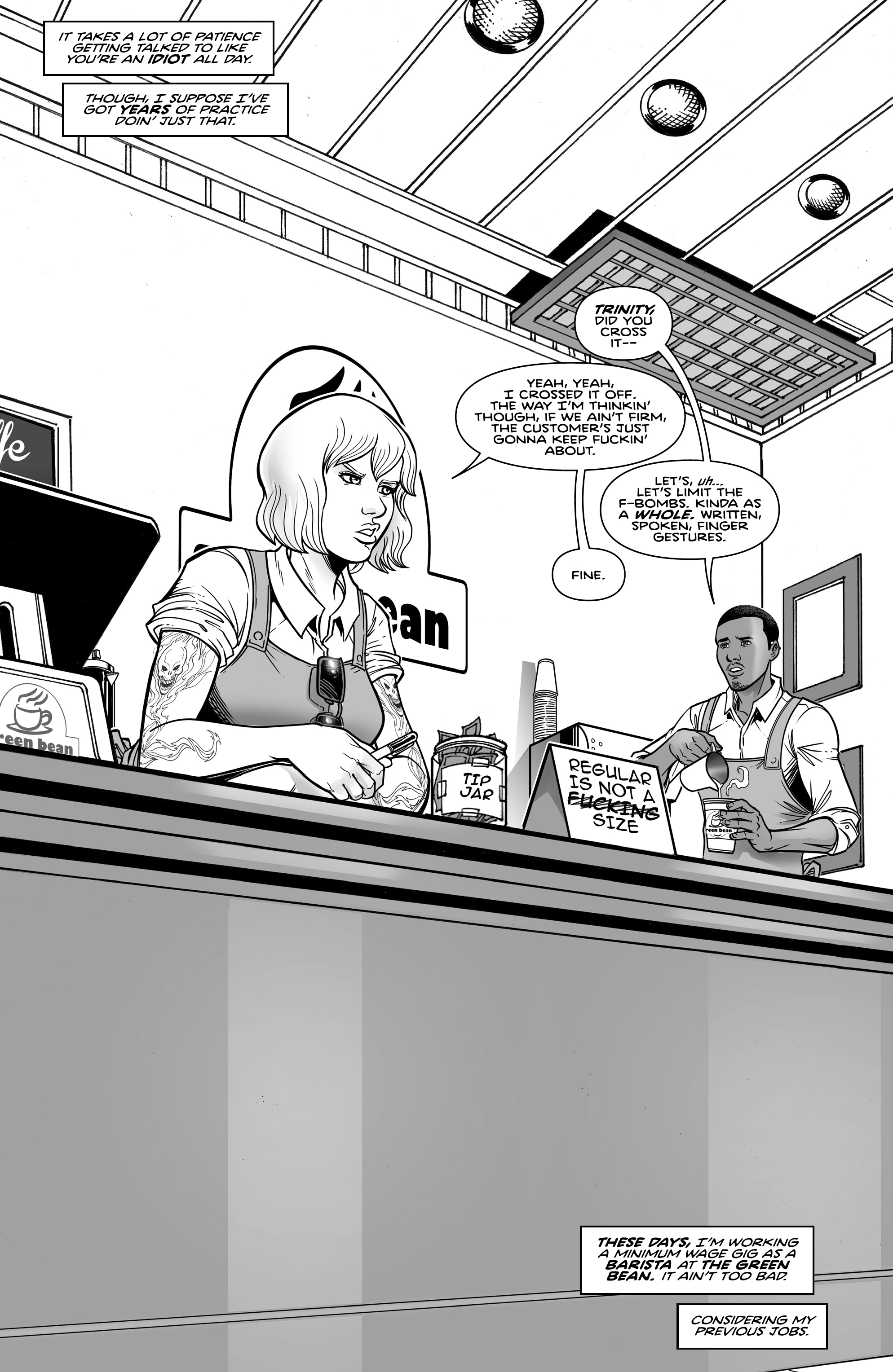 Read online Gangster Ass Barista comic -  Issue #1 - 5