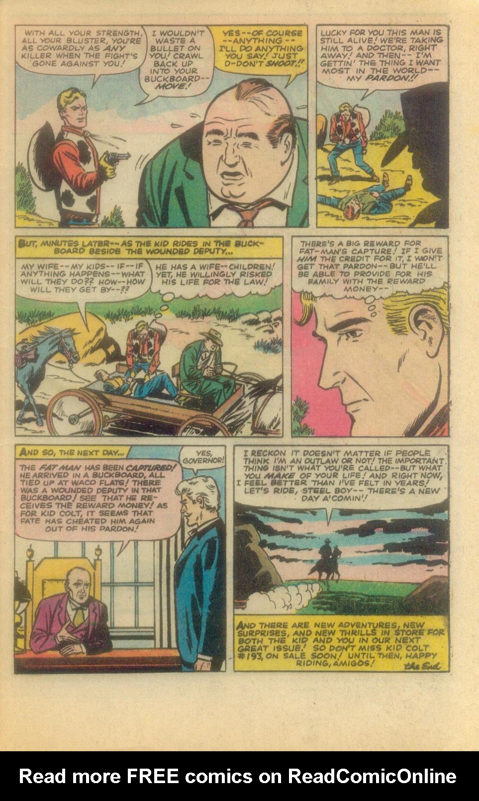 Read online Kid Colt Outlaw comic -  Issue #192 - 33