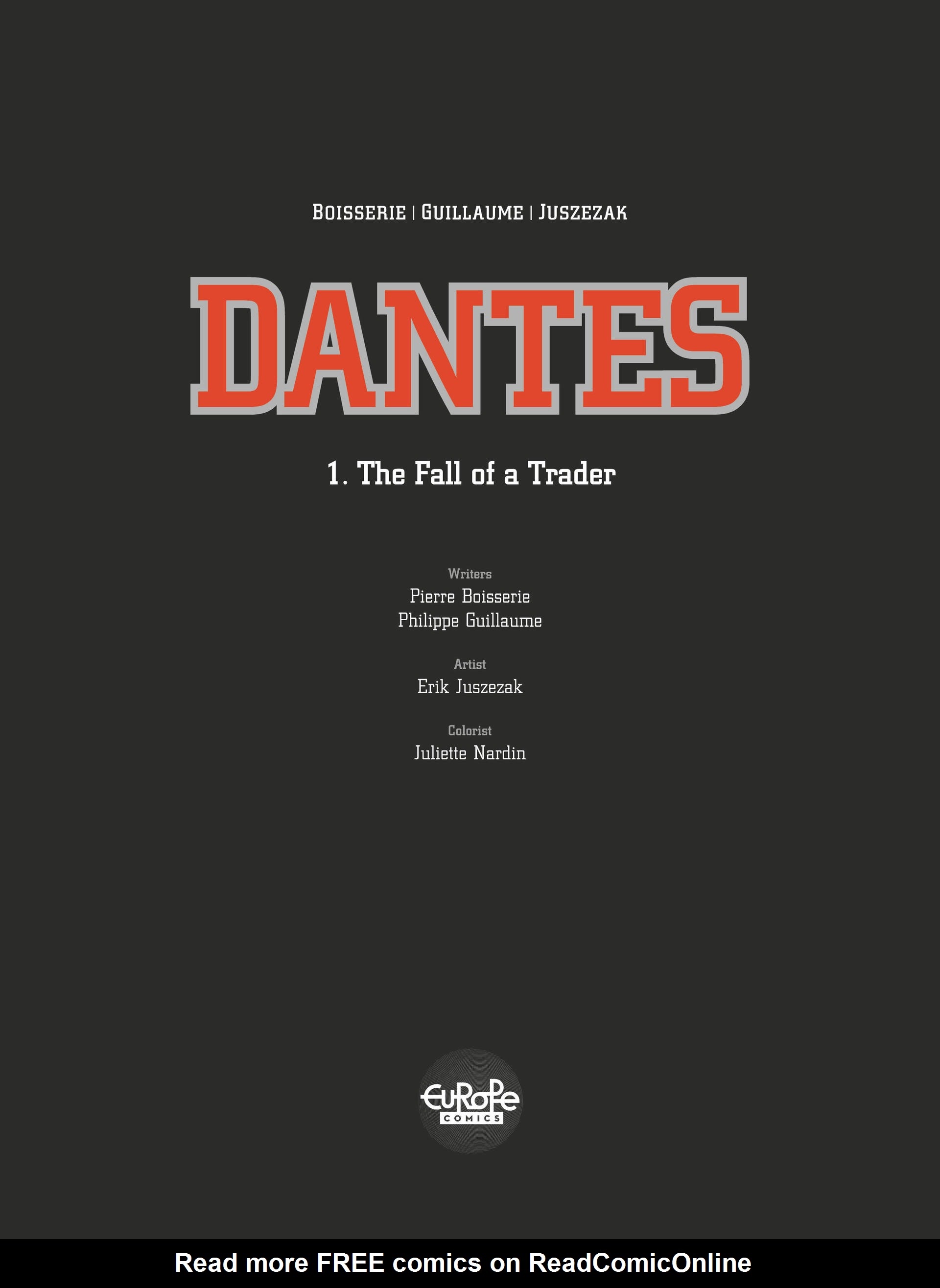 Read online Dantes comic -  Issue #1 - 2