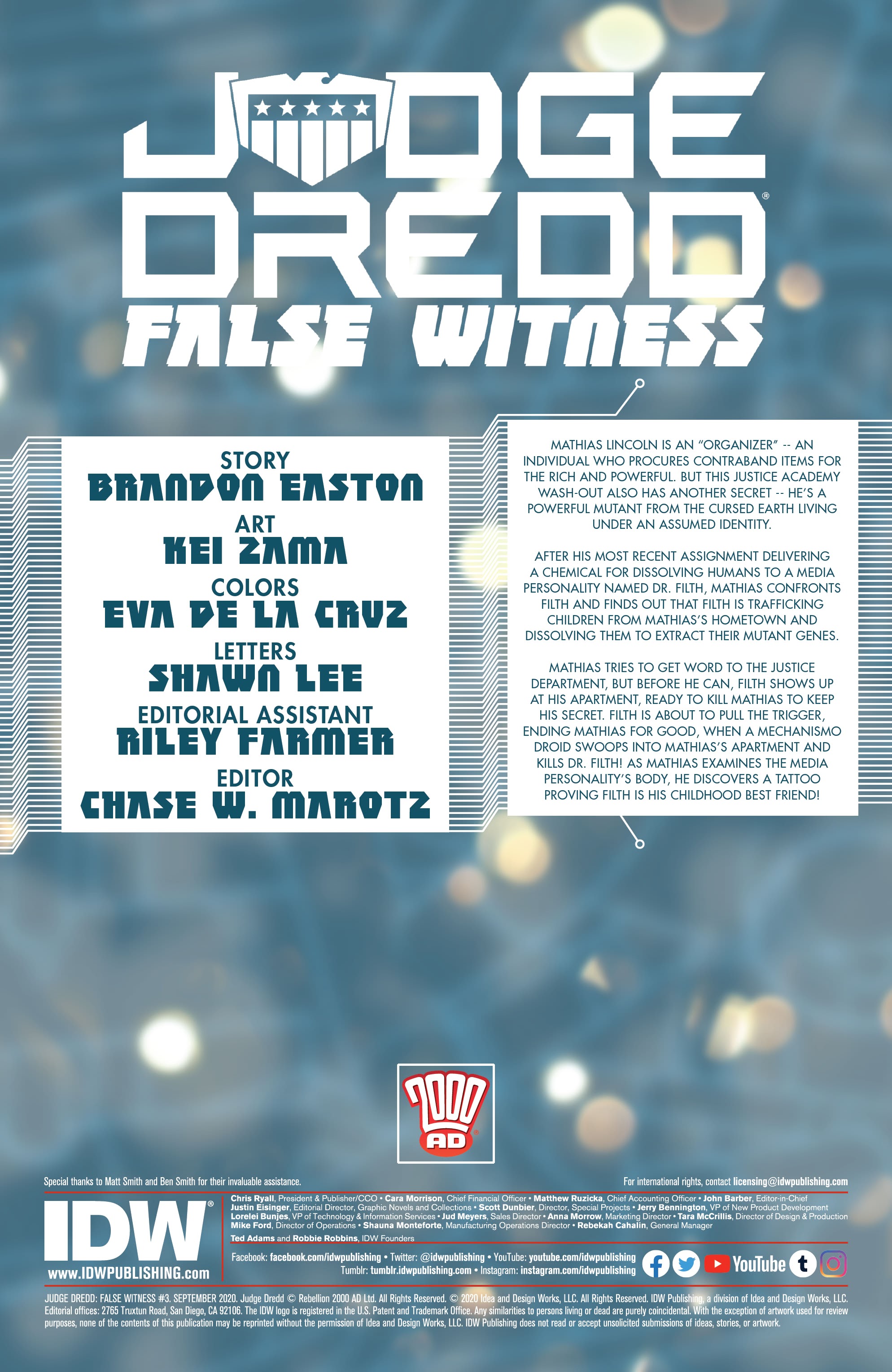 Read online Judge Dredd: False Witness comic -  Issue #3 - 2